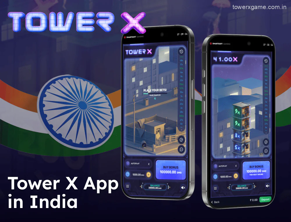 Tower X app for Android and iOS for Indian players