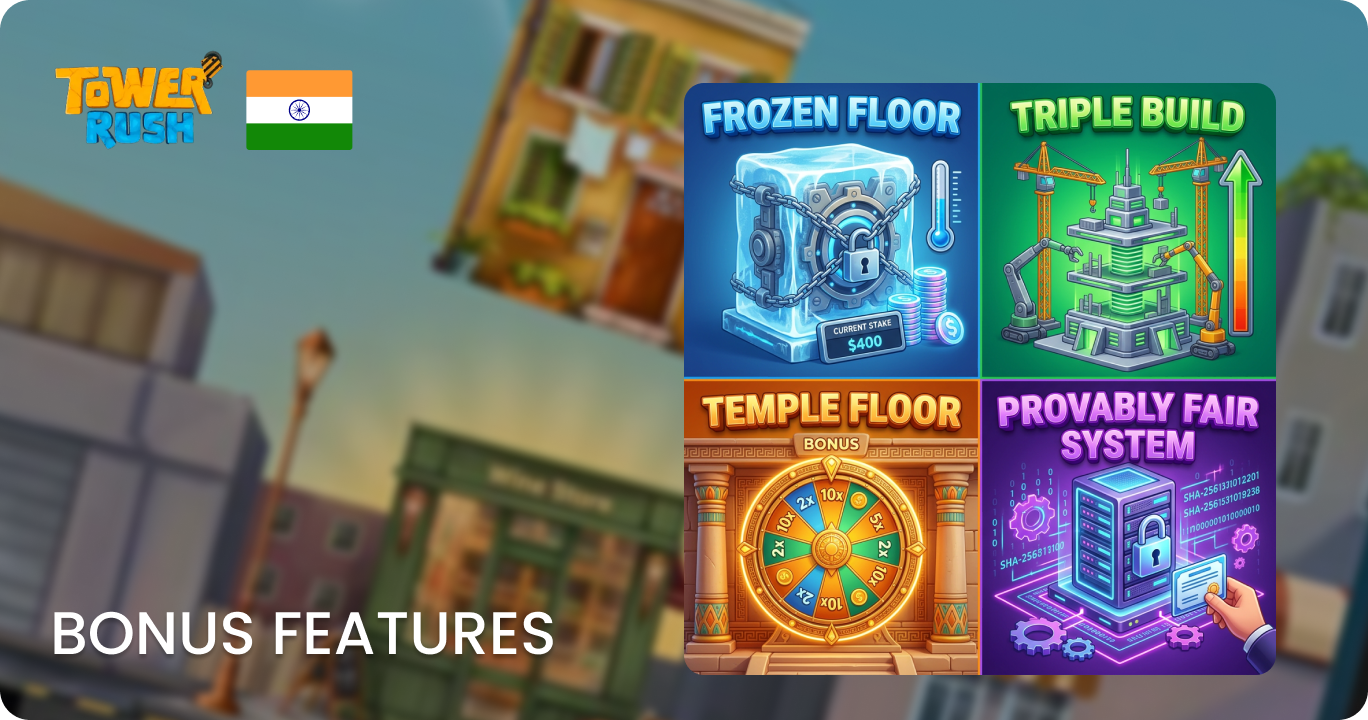 Bonus Features and Mechanics in Tower Rush India