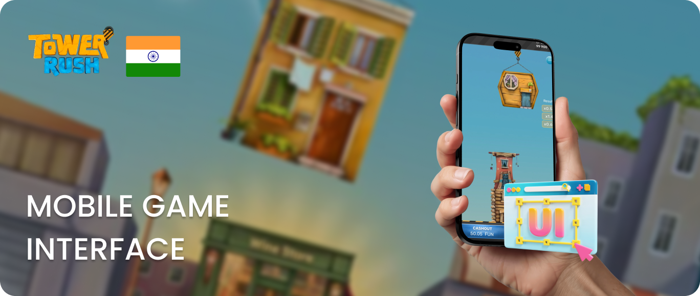 Mobile Tower Rush Game Interface
